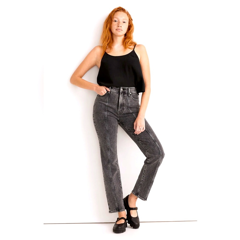 Madewell The Perfect Vintage Straight Jean in Meaford: Seamed Edition si…